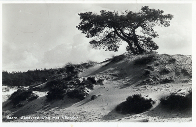 7997 Gezicht op een zandverstuiving bij Baarn.